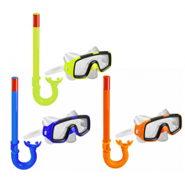High Quality Deluxe Kids Junior Mask & Snorkel Set - 077600 (Various Colours available)