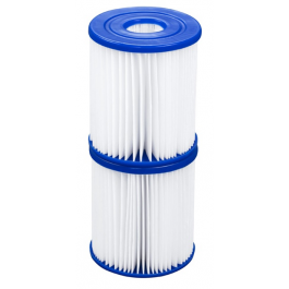 Bestway Pack of 2 Pool Pump Replacement Filter Cartridge (Size 1) 8 x 9 cm - 58093