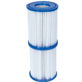 Bestway Pack of 2 Pool Pump Replacement Filter Cartridge (Size 2) 13.5 x 10cm - 58094