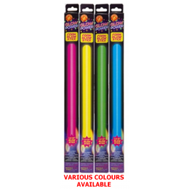 Glow Power Party Festival 15" Foam Glow Stick Wand 8 hr Glow time - 615014 - Various Colours Available 