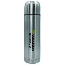 Nordrok Work Backpacking Thermo 500ml Double Walled Leakproof Stainless Steel Flask 75055