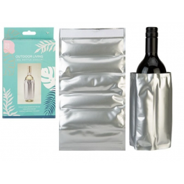 PMS B&CO Wine Bottle 33 x 18cm Flexible Gel Cooler Cooling Cool Sleeve 839435