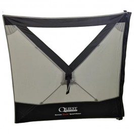WITH WINDOW Grey Quest Screen Shield Single with window A5516-GR