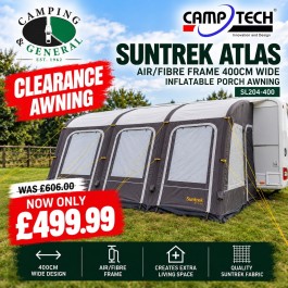 Camptech Suntrek Atlas Air 400cm wide Inflatable Porch Awning SL204-400