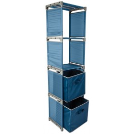 Quest Pack away shelf unit with 2 x Storage Boxes C0106