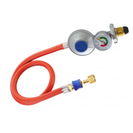 Cadac 37mbar Screw on Propane Overflow/Gauge Regulator With Quick Release Valve 8518-fl-qr