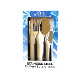 Liberty High Quality Dark Blue 16 Piece Cutlery Set LL1584