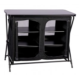 Quest Wooky Hole Double Cupboard Black F3202