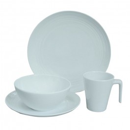 flamefield seramika vanilla 16 piece melamine set