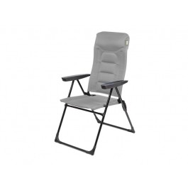 New for 2027 Telta Mist Grey Falster Padded Reclining Fold Flat Chair FU0006