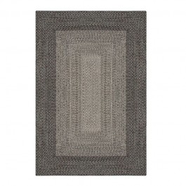 Gardenwize Faux Jute Outdoor Rug - Dark Grey - 80cm x 150cm GW454