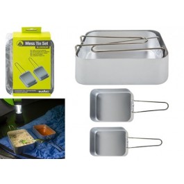 Summit Nesting Aluminium Mess Tins 2 Pack