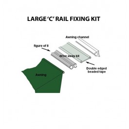 large c rail 6-6mm driveaway fixing kit