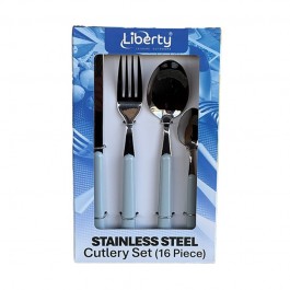 Liberty High Quality Light Blue 16 Piece Cutlery Set LL1580