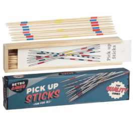 Retro Games - Pick Up Wooden Sticks Game Complete With Storage Box - LP62005