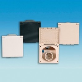 pls white flush fitting mains inlet po113w