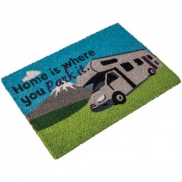 quest heavy duty coir 'home' mat c0053n