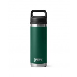 YETI Rambler® 18 oz (532 ml) Bottle With Chug Cap Black Forest Green 4907