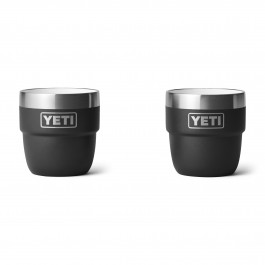 YETI Rambler® 4 oz (118 ml) Stackable Cups With DuraSip™ Ceramic Lining 2PK Black