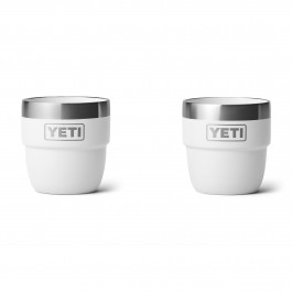 YETI Rambler® 4 oz (118 ml) Stackable Cups With DuraSip™ Ceramic Lining 2PK White