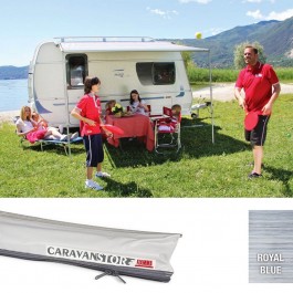 Fiamma Caravanstore Lightweight Awning Royal Blue Sizes 190,225,255