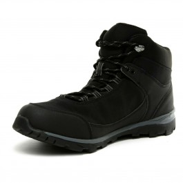 Regatta Mens Highton MID Stretch Waterproof Walking Boots Black/Ash RMF677