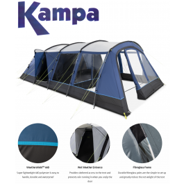 Kampa Croyde 6 Poled Tent 9120001257 2022 Camping and General