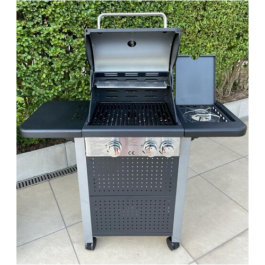 royal leisure outdoor deluxe 2 + 1 gas barbecue w911