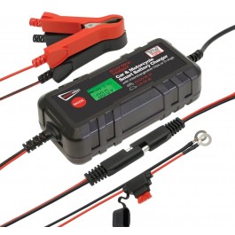 Streetwize 4Amp 6/12V Smart Battery Charger With Clamps & O Ring SWIBC6