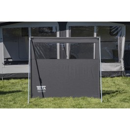 New for 2027 Telta 1 Panel Aluminium Poled Soltex Residential Fabric Windbreak WB0006