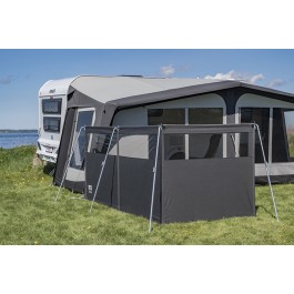 New for 2027 Telta 3 Panel Aluminium Poled Windbreak Residential Soltex Material WB0007