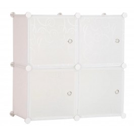 Sunncamp White Clip Together 4 Cube Storage Cubes KC699