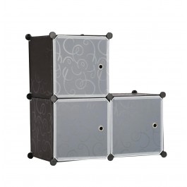 Sunncamp Black Clip Together 4 Cube Storage Cubes KC698