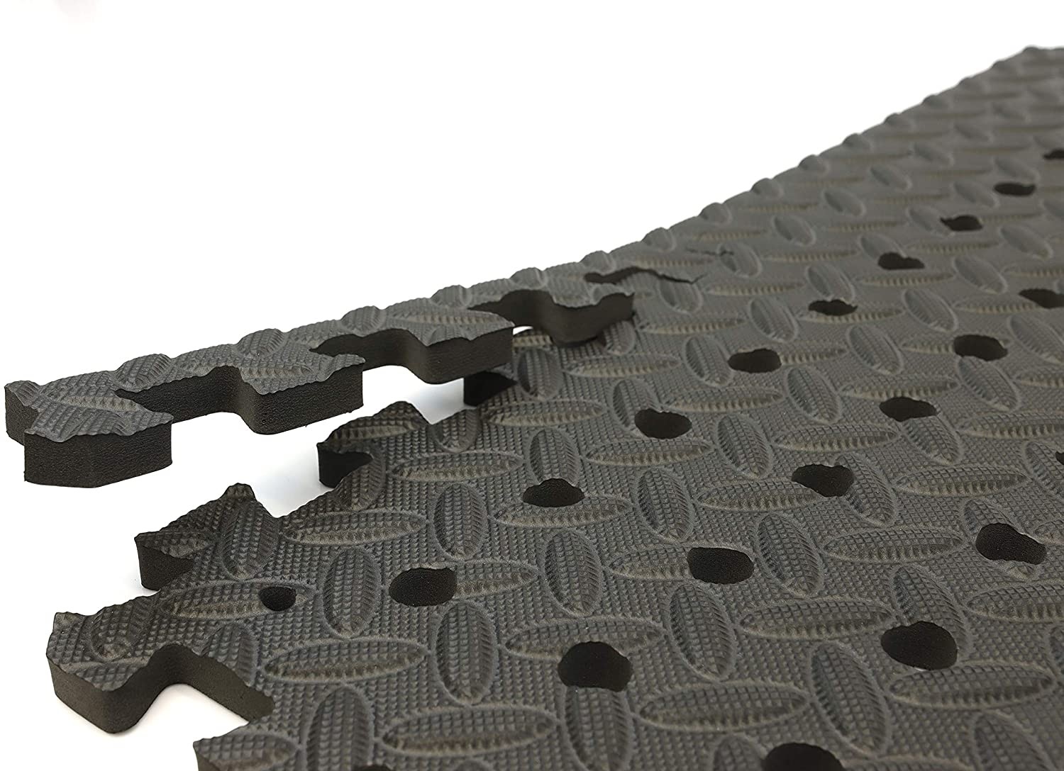 Leisurewize LWACC241 Eva Floor Tiles 4 Tiles + 8 Edging Strips, 60 x