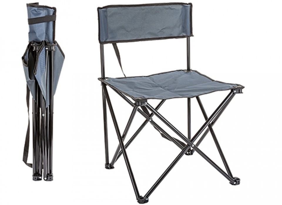 Summit Derby Camping Chair 45 x 45 x 75cm Slate Grey 633128 Camping and General