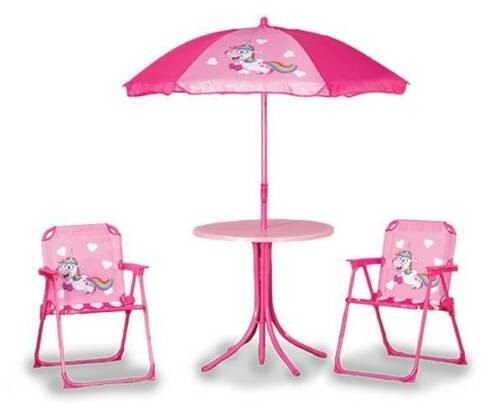Unicorn folding table and chairs deals