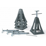 Fiamma Pack of 4 Plastic Adjustable Motorhome Caravan Jacks (Max Load 750 kg each Jack) - 00680c01g