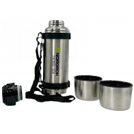 Nordrok 1Ltr Twin Cup Thermal Stainless Steel Leakproof Flask 1000 75060