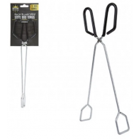 PMS BAR-B-KING BBQ Barbecue Cooking Steel Scissor 12" Long Tongs PVC Coated Handle 910035