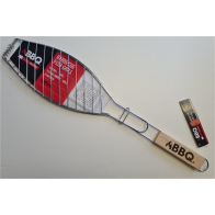 BBQ Fish Grill Rack Basket Holder With Wooden Handle - 58cm - 084825