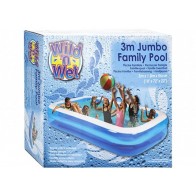 Wet N Wild JUMBO 3 Metre OBLONG POOL 120 X 72 X 22" 010/011