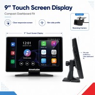 Streetwise FreePlay 9” Touchscreen Car Display with Rear Camera SWWCP2