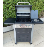 royal leisure outdoor deluxe 2 + 1 gas barbecue w911