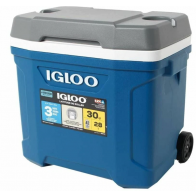 Igloo Camping 28 litres Latitude 30QT Roller Wheeled Cool box Cooler - BLUE R956