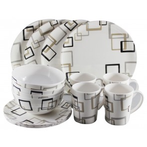 Camptech Sovereign 16 Piece  Melamine Tableware Set 1014