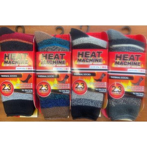Heat Machine Winter MensThermal Insulated striped socks 1760  2.3tog 