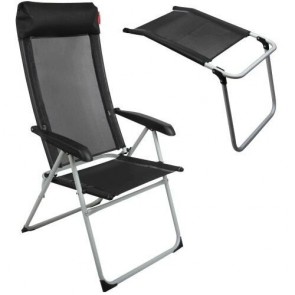 Crusader Lollipop High Back Chair V780/B Black  Complete with FootStool 2022