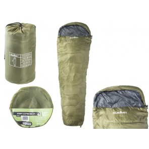  Summit Green Lightweight Mummy Sleeping Bag 150g/m2 611056