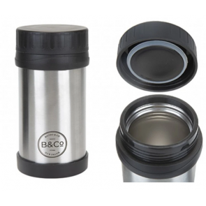B&Co Travel Work 500ml Stainless Steel Food Jar Thermal Flask 833133
