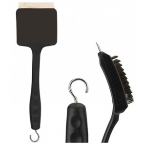 BAR-B-KING Barbecue BBQ Extra Long Heacy Duty Cleaning Brush with Scraper 49cm 910067